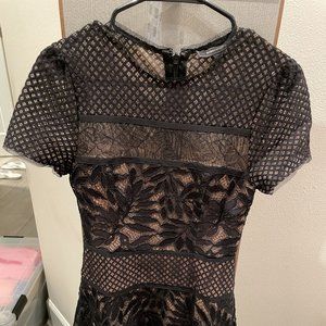 BCBGMaxAzria lace dress black size 0